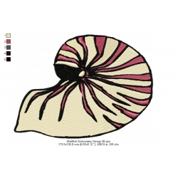 Shellfish Embroidery Design 06